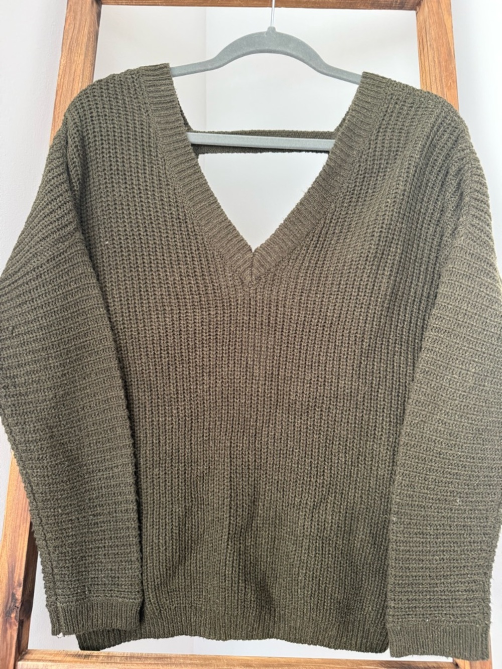 Open back sweater